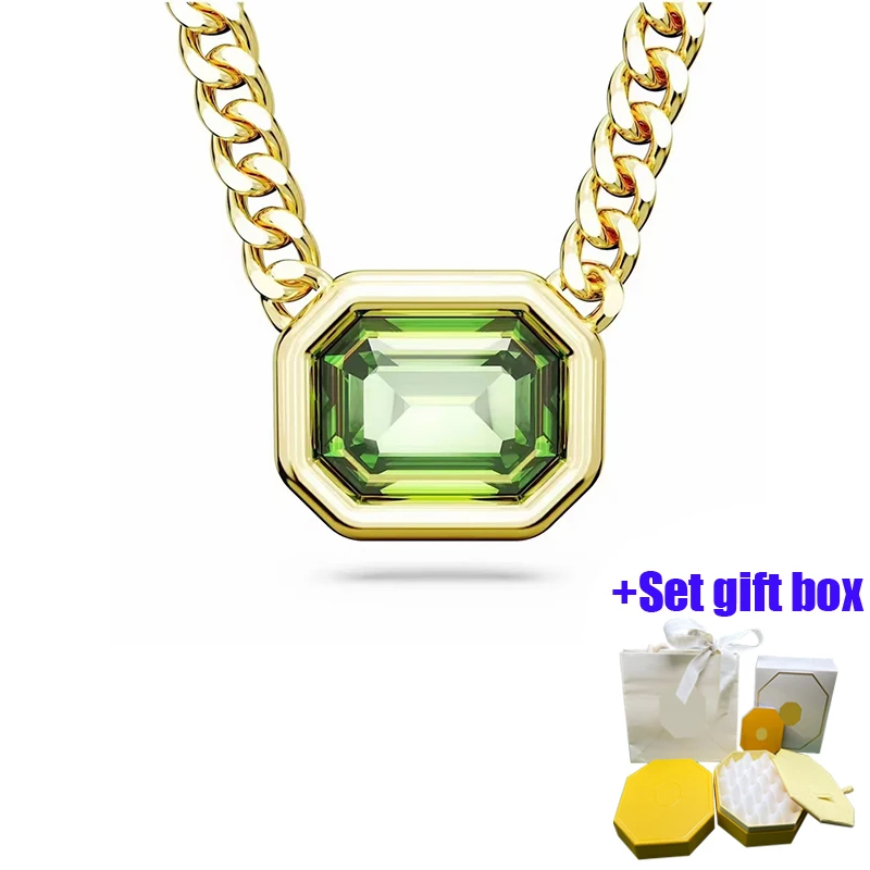 

Высококачественное модное зеленое универсальное большое ожерелье-цепочка карамельного цвета, подходит для красивых женщин, бесплатная доставка