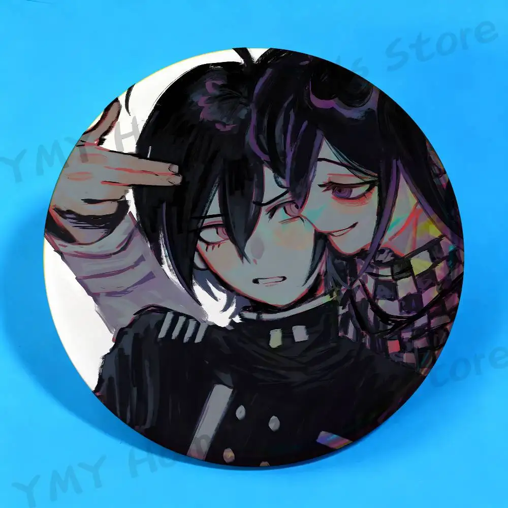 Фото Значки D-Danganronpa с персонажами Чиаки Джунко и Кокичи, мультяшные значки-броши для украшения сумок, обуви, подарки-украшения №4