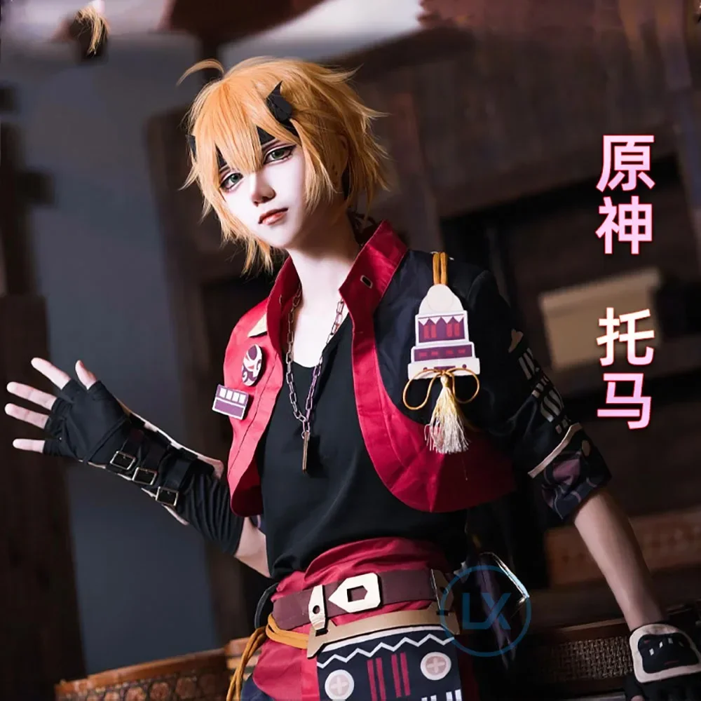 Игра Genshin Impact Tohma Косплей Костюм для мужчин Хэллоуин Полный комплект подарков