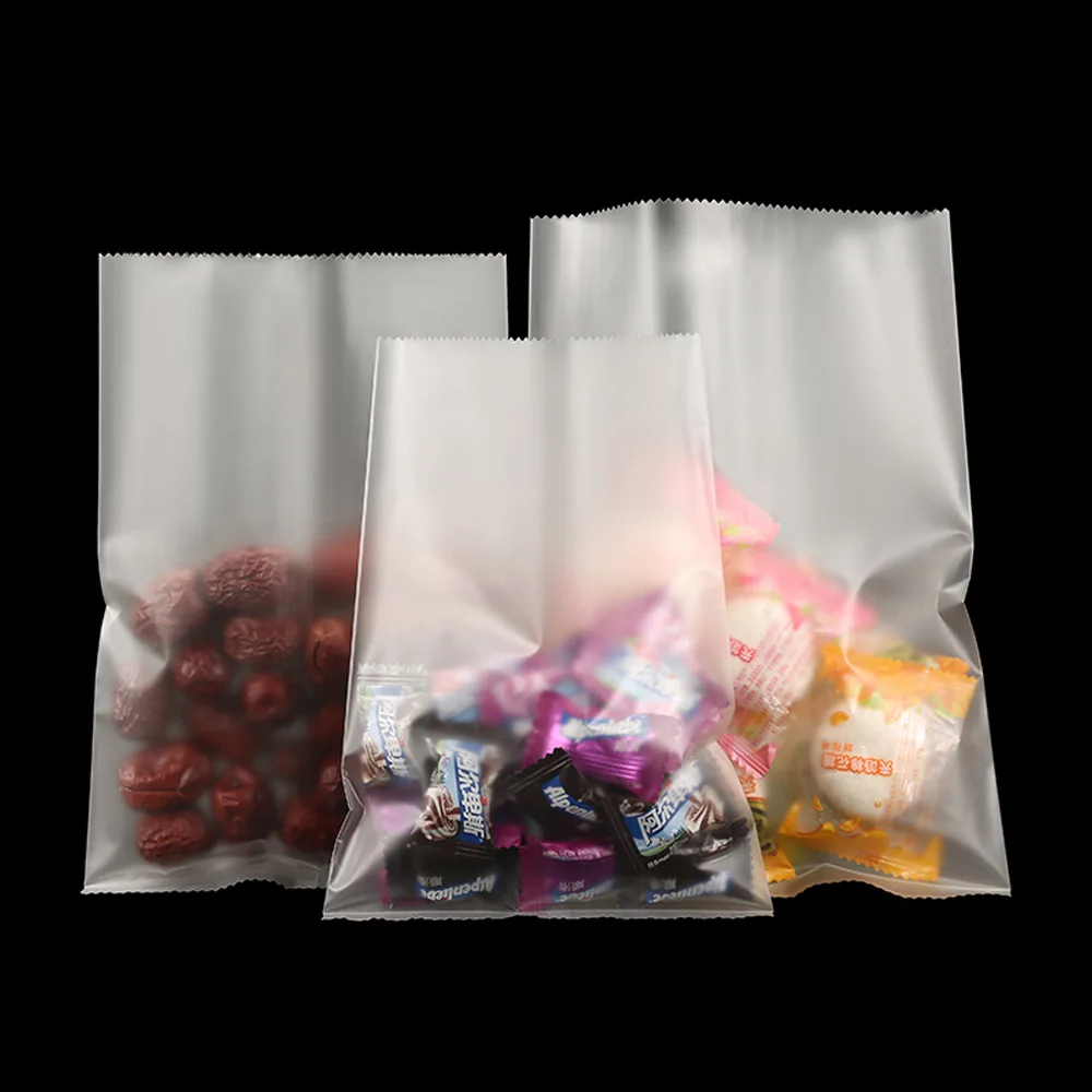 

Mid-seal Wedding Candy Bag 100pcs Matte Clear Plastic Bags,Transparent Flat Pouches Heat Seal Food Sachet Powder Pack Seeds Sack