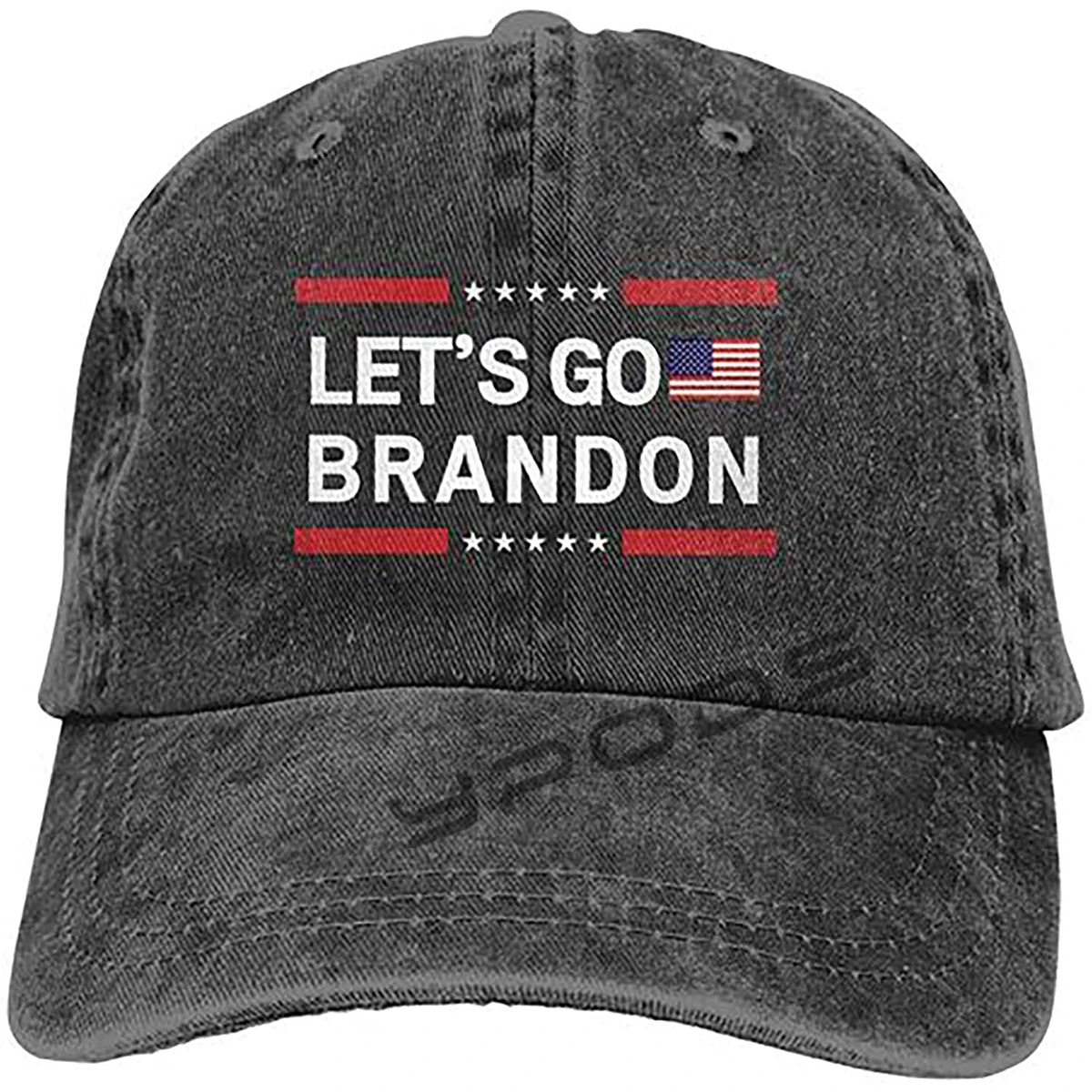 

Let's Go Brandon Hat Adjustable Classic Lets Go Branson Baseball Cap Fashion Casquette Words Printed Cool Cap