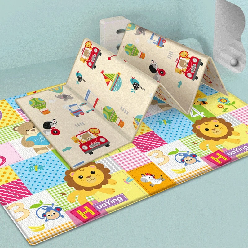 

Baby Crawling Mat Waterproof Thick Nursery Rug Large Rectangular Kids Carpet with Cartoon Pattern for Toddler Room Home Textile