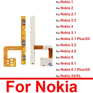 Шлейф кнопки питания для Nokia 2 2,1 3 3,1 5 5,1 6 6,1 7 7,1 7Plus 8 X3 X5 X6 X7 шлейф громкости Замена бокового ключа