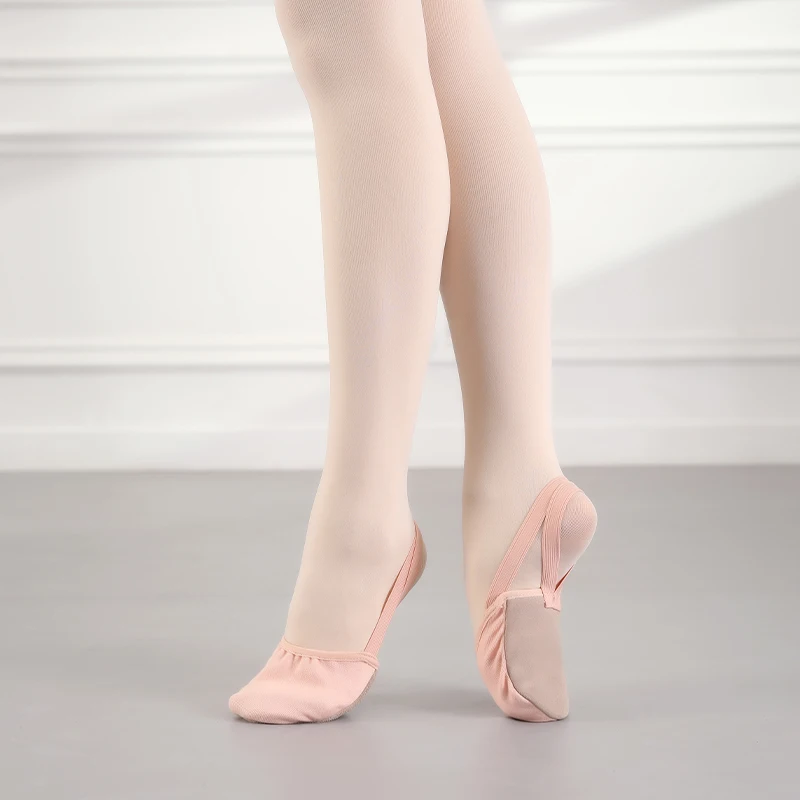 Женская Танцевальная Обувь Мягкая Балетная На Плоском Каблуке