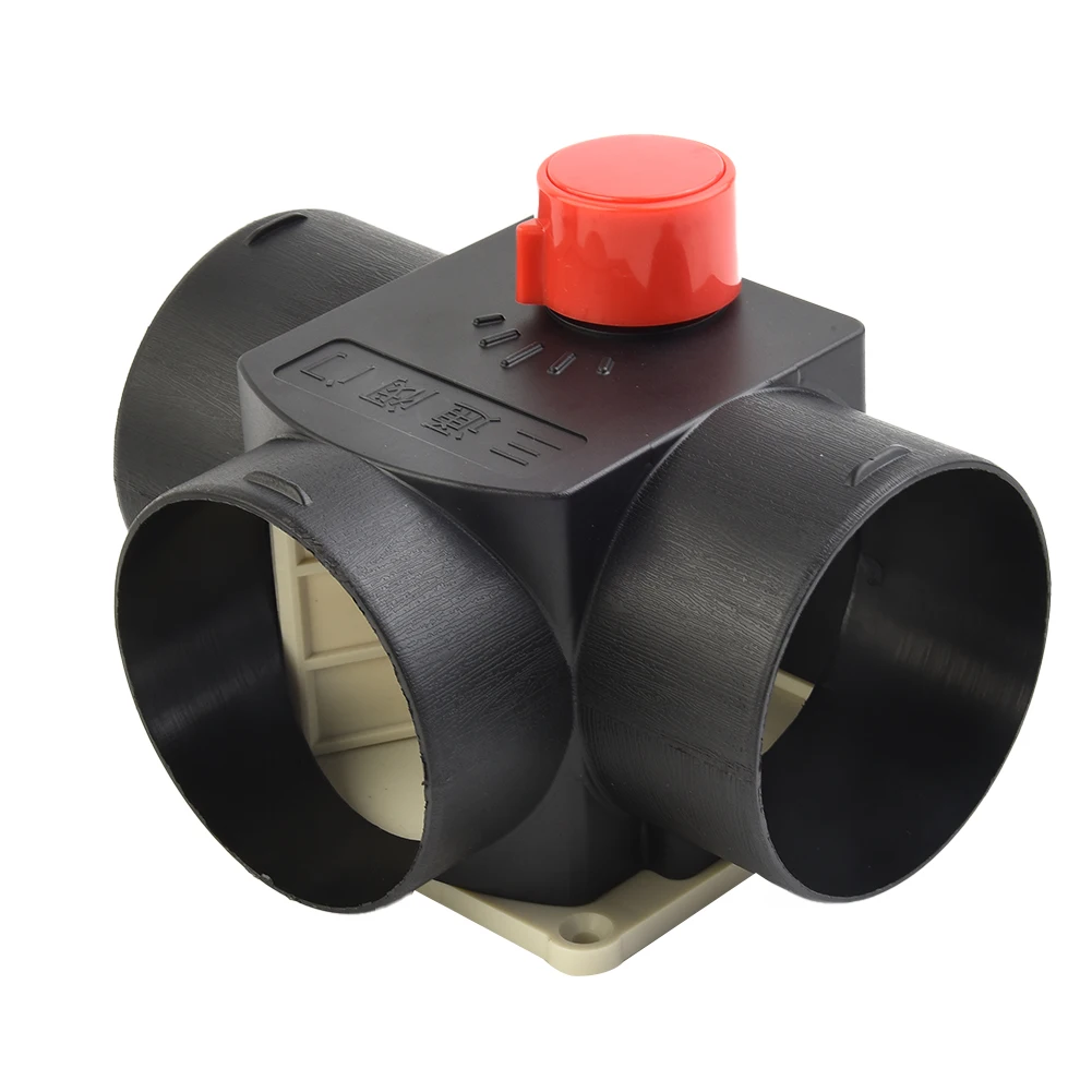 

1pcs 75mm Pipe Ducting Warm Air Outlet Vent Hose Clip T Branch Air Vent Ducting Black Plastic Part For Diesel Heater Black