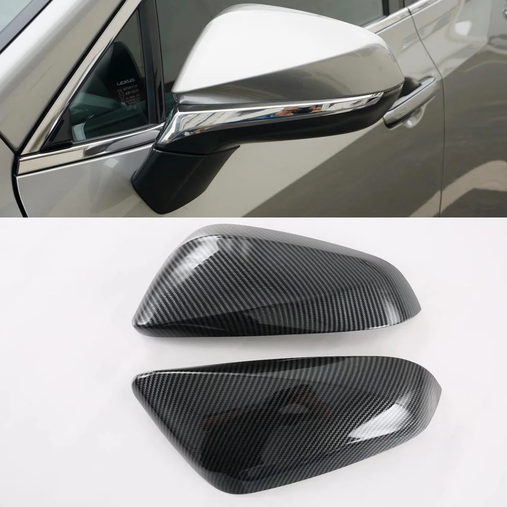 

Carbon Fiber Look Rear View Side Mirror Cover For Lexus NX 2021 2022 AZ20