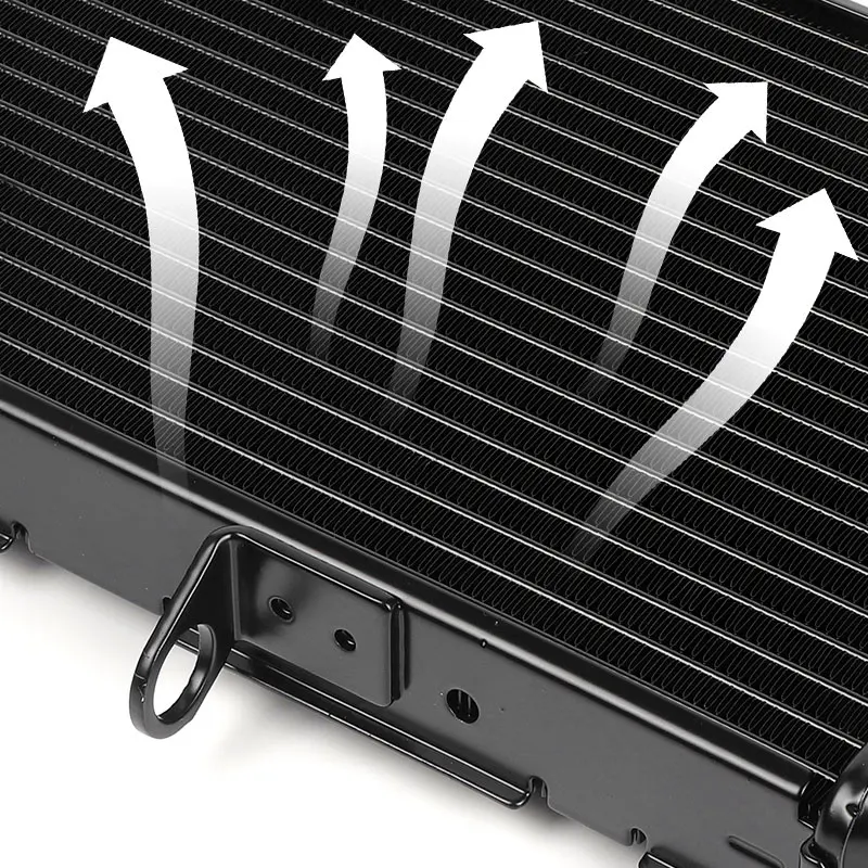 Фото Радиатор охлаждения двигателя для мотоциклов Honda NC700 NC700S NC700SA NC700SD NC700X NC750S NC750X ABS DCT, алюминиевый, черный №4