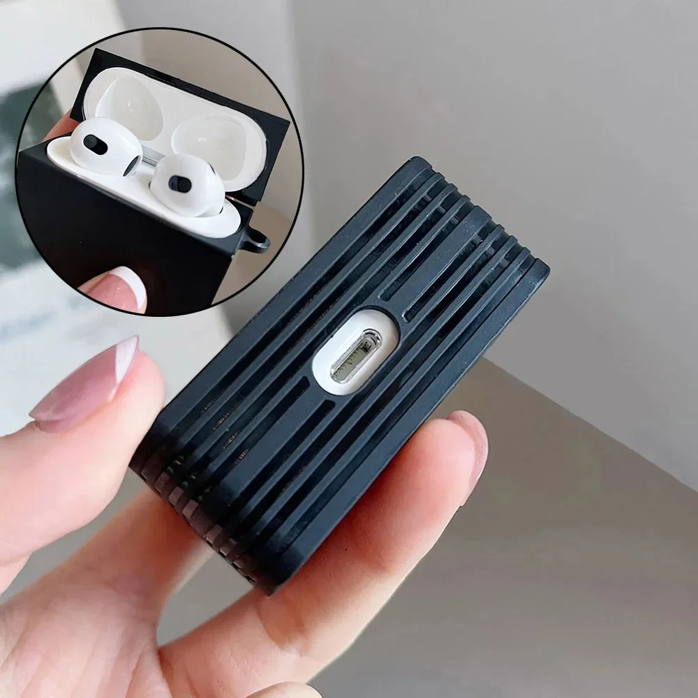 Чехол для AirPods с милым котом черный беспроводной чехол наушников Bluetooth Apple Airpods 1 2 3