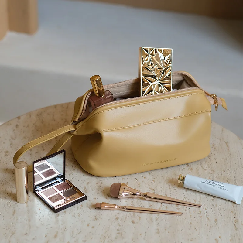 

Waterproof Makeup Bag Multifunction Portable Cosmetic Bag Travel Washbags PU Leather Makeup Pouch Multifunctional Handbags Women
