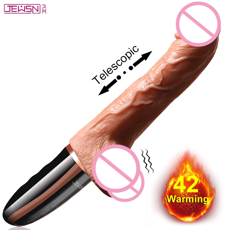 Автоматический телескопический фаллоимитатор большой Вибратор реалистичный