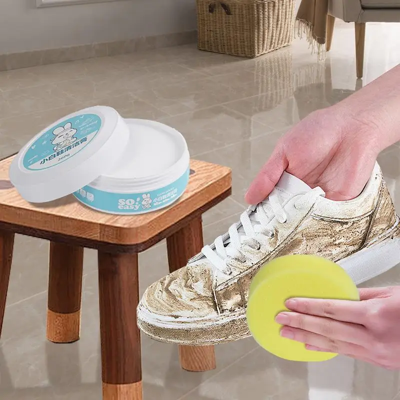 Многоцелевой очищающий крем для обуви средство удаления пятен мощное удобное