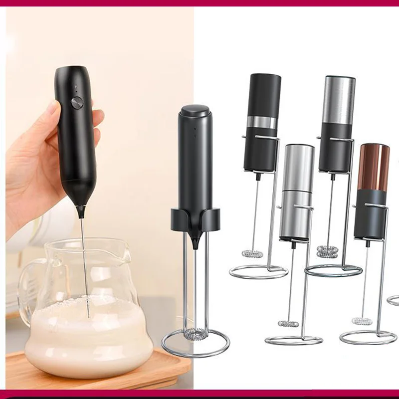 

Electric Milk Foamer Coffee Maker Egg Beater Hand Mixer Cappuccino Ground Foam Blender Type Convenient Small Power