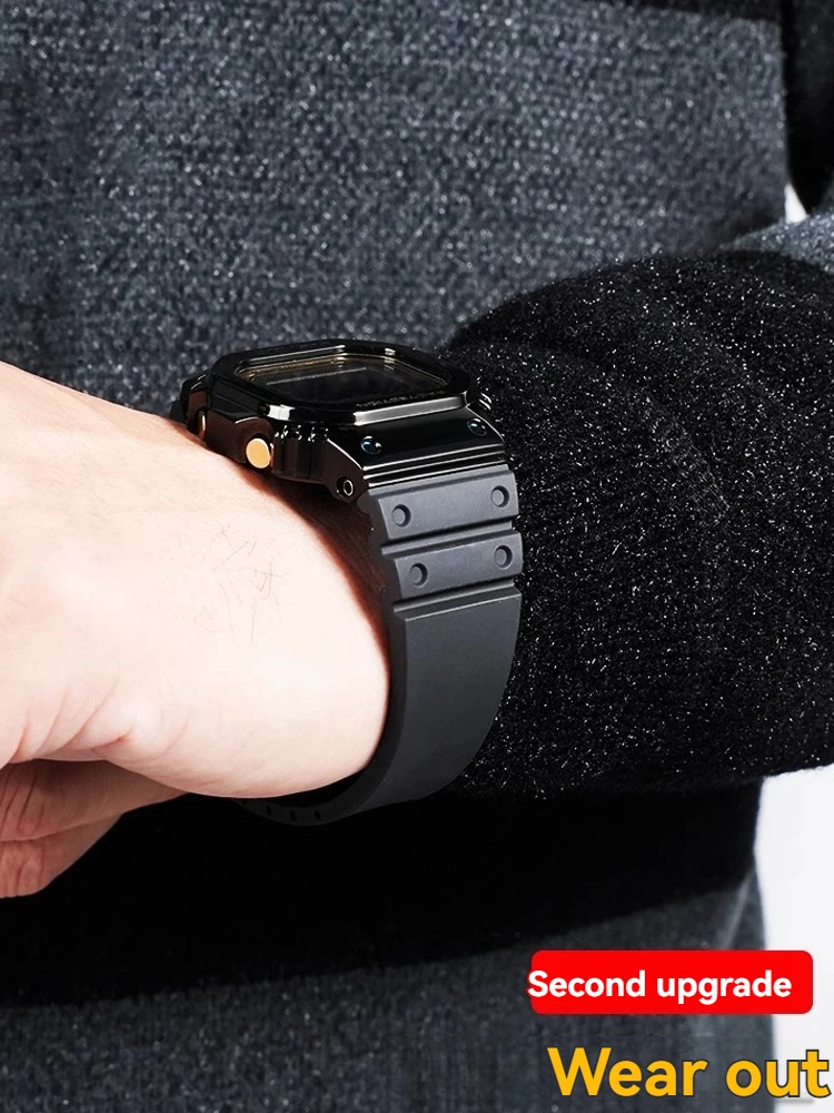GM-B2100 gmw-b5000 Ремешок для часов из фторкаучука для Casio G-SHOCK GMW-B5000 резиновый ремешок Корпус из нержавеющей стали FMK MEN ремешок для часов (art.: 3920cc437f7fd) - 3920cc437f7fd
