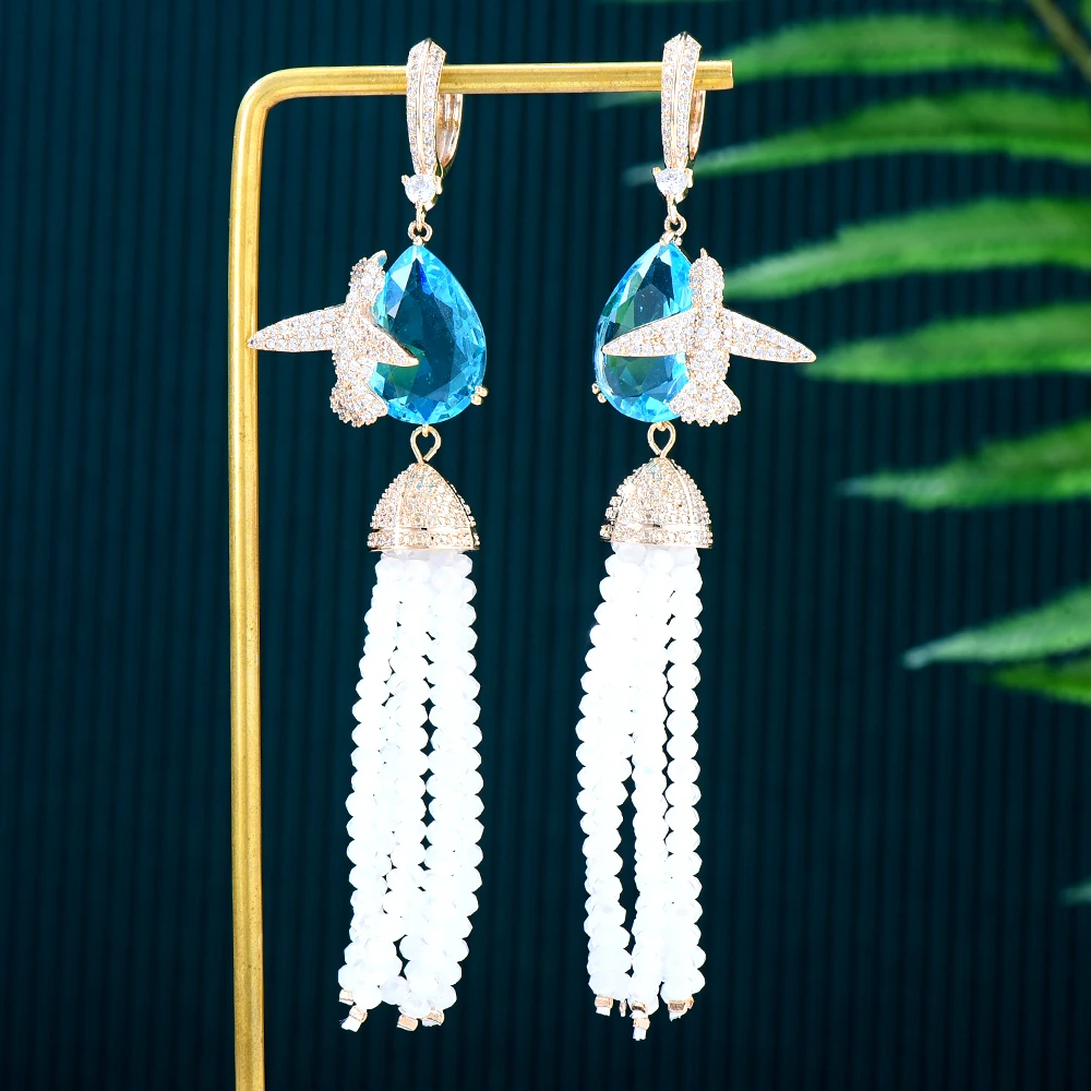 

Jimbora Women's Earrings Besds Earrings for Women Vintage Dangle Drop Earrings 2022 Trend Earings Female Jewelry korean fashion