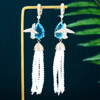jimbora womens earrings besds earrings for women vintage dangle drop earrings 2022 trend earings female jewelry korean fashion