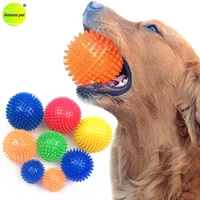 dog ball toys 4 pack pet puppy squeak bite balls dog toy dog accessories tooth cleaning ball tpr chew dog interactive toys
