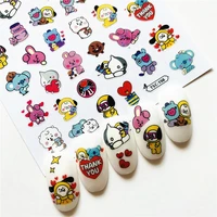 newest tsc 086 156 tsc series cartoon character 3d nail art stickers decal template diy nail tool decoration