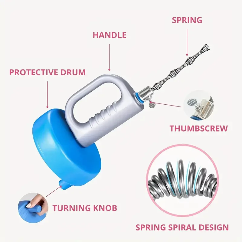 3 м инструмент для удаления сливного засора бытовой канализационный туалет