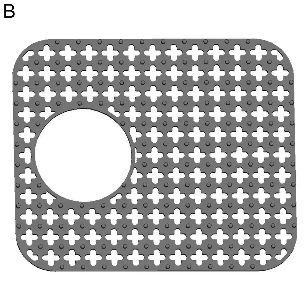 

Universal Kitchen Silicone Dishwashing Mat Filter Table Mat Wear-resistant Hollow