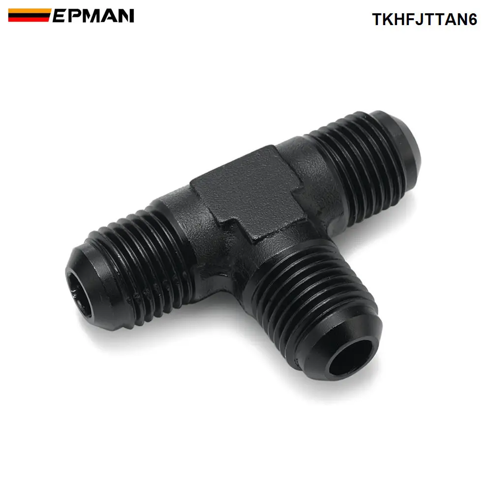 EPMAN Алюминий AN6 Мужская резьба Раструбный тройник Соединение Т-образная труба