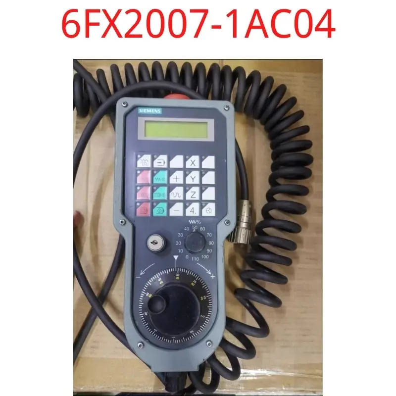 

used Siemens 6FX2007-1AC04 SINUMERIK FM NC/840D 6FX2007-1AC04 handheld unit B-MPI spiral cable 3.5 m 2-channel test ok