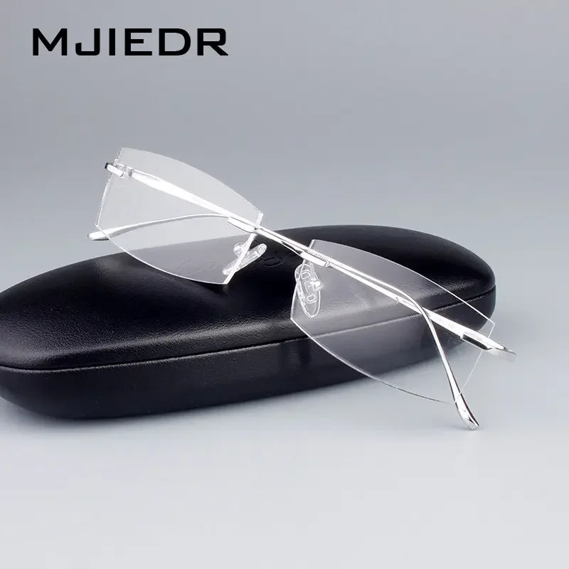 Ультралегкие удобные оптические очки без оправы из чистого титана оправа для