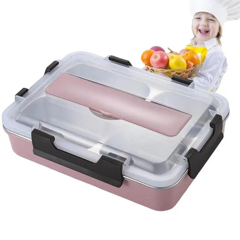 

Ланч-бокс из нержавеющей стали Bento с 4 отделениями