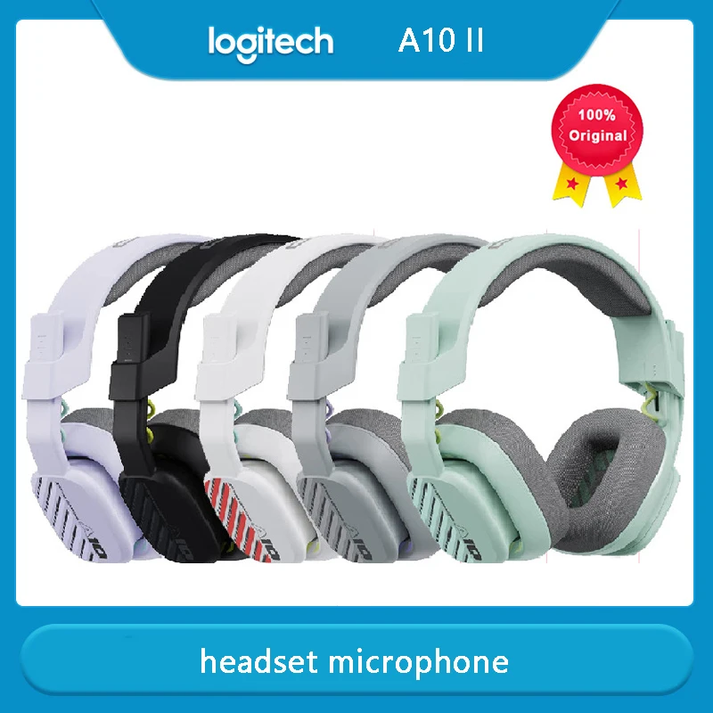 Logitech Astro A10 II Head-mounted 100% Original gaming headset microphone computer notebook wired gaming for PC laptop