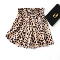 natural silk 2022 new pantalones cortos de mujer woman shorts high waist leopard loose sexy shorts for women