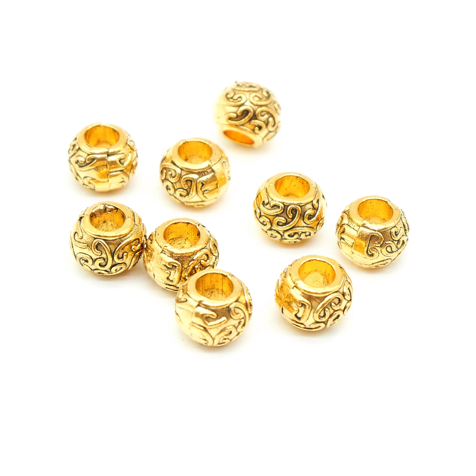 

Подвеска из сплава с бусинами, 10x10x8 мм, 20 шт.