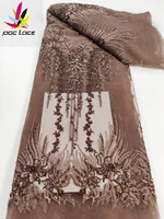 pgc african handmade beaded lace fabric 2022 high quality lace french nigerian lace tulle fabrics for wedding sewing ya5063b 8