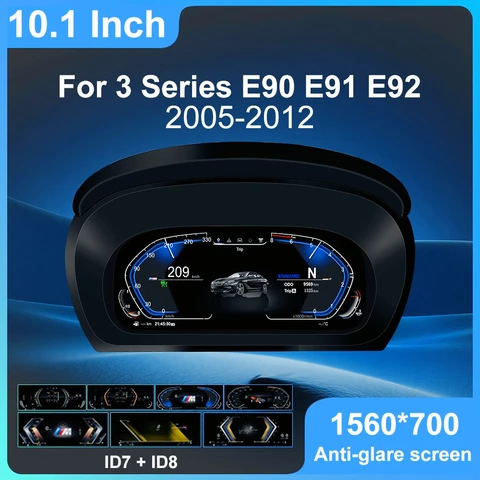 Кластерная приборная панель цифровой 7UI для BMW E90 E92 E91 2005-2012 3 серии CCC CIC Спидометр ЖК-дисплей приборная панель прибор ID7 ID8