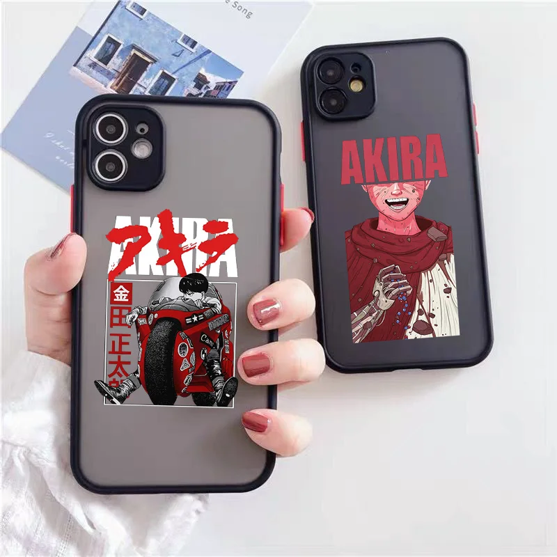 Ударопрочный чехол Akira 84 для телефона iPhone 12 13 11 Pro Max SE20 X XS XR 7 8 6Plus черный Жесткий