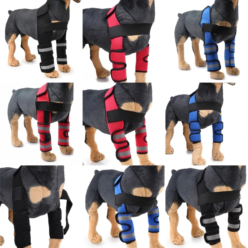 

Защитный коленный бандаж для ног собаки передний коленный рукав для собаки защитный коленный чехол для собаки защита коленного сустава от ран облегающий чехол для ног собаки