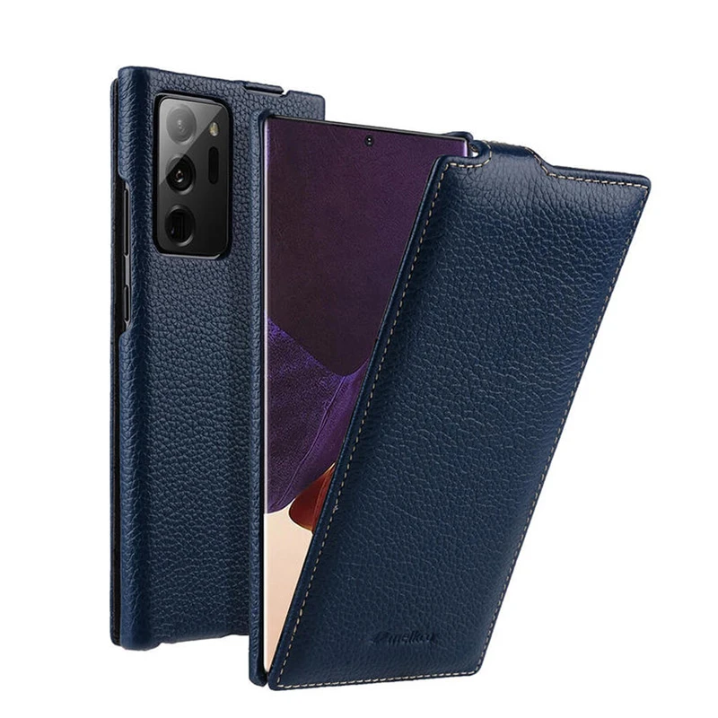 

Melkco Genuine Leather Flip Phone Case for Samsung Galaxy Note20 Ultra Note10 Plus Cow Business Bag Cover