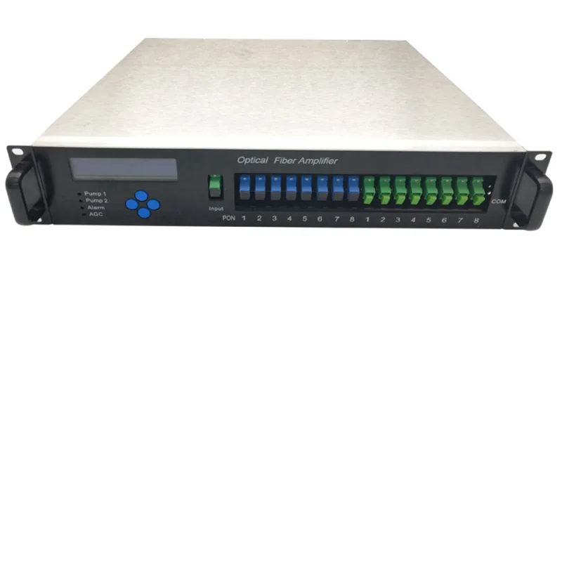 1550 нм Erbium Doped волоконно-оптический усилитель FTTH CATV/EDFA 8*22 дБ Выход + передатчик RF в