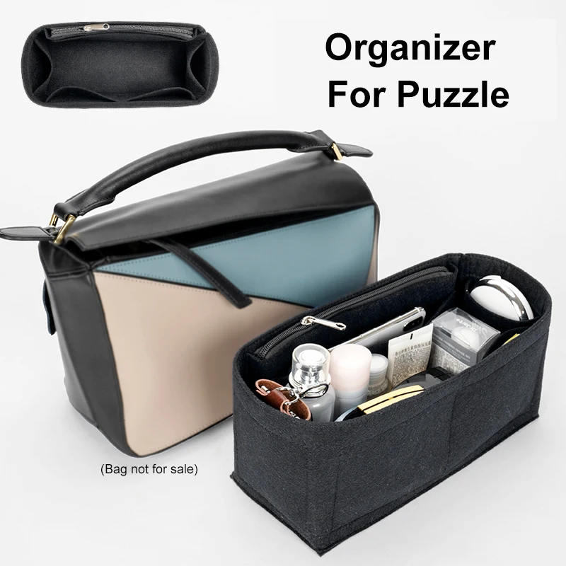 Женский фетровый кошелек для Loewe органайзер-пазл макияжа вставка роскошной
