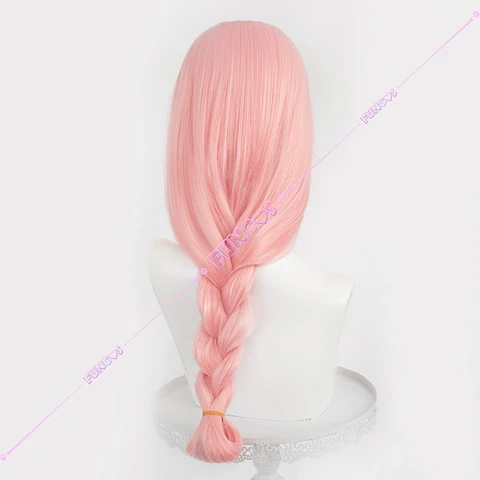 ZZZ Tsukishiro Yanagi Косплей Парик Zenless Zone Zero Длинные Мягкие Розовые Волосы Черные Очки Женщины Интеллектуальный Вигляд Cos Опора Ролевые Игры
