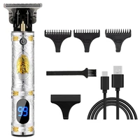professional hair clippers men electric beard trimmer digital display usb rechargeable cordless hair cutting