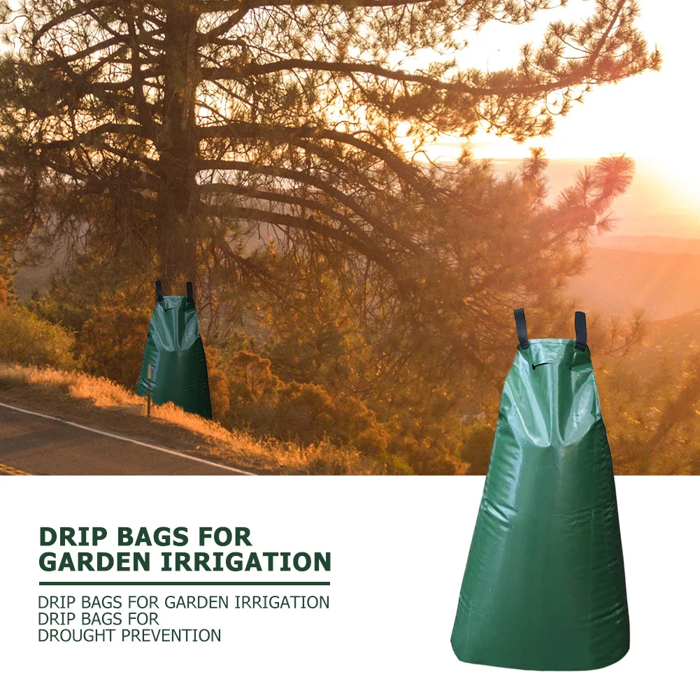 

Slow-Release Garden Drip Irrigation System 20 Gallons Portable Slow Release Tree Watering Bag Dripping Irrigation Pouch