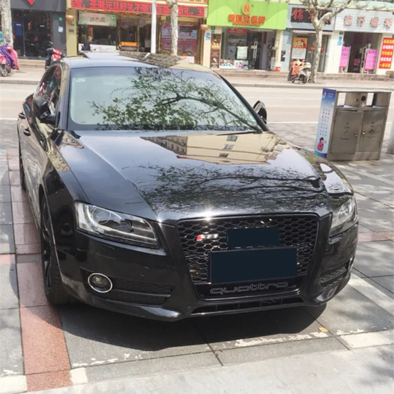 Детали корпуса глянцевая черная передняя решетка радиатора для 2008-2011 B8 A5/S5 Upgrade RS5