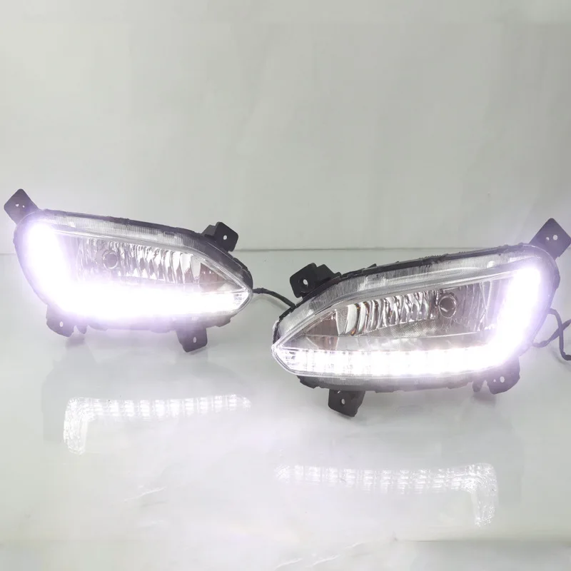 

High-quality DRL for 15 Hyundai IX45, Super Bright 6000K Daytime Running Lights