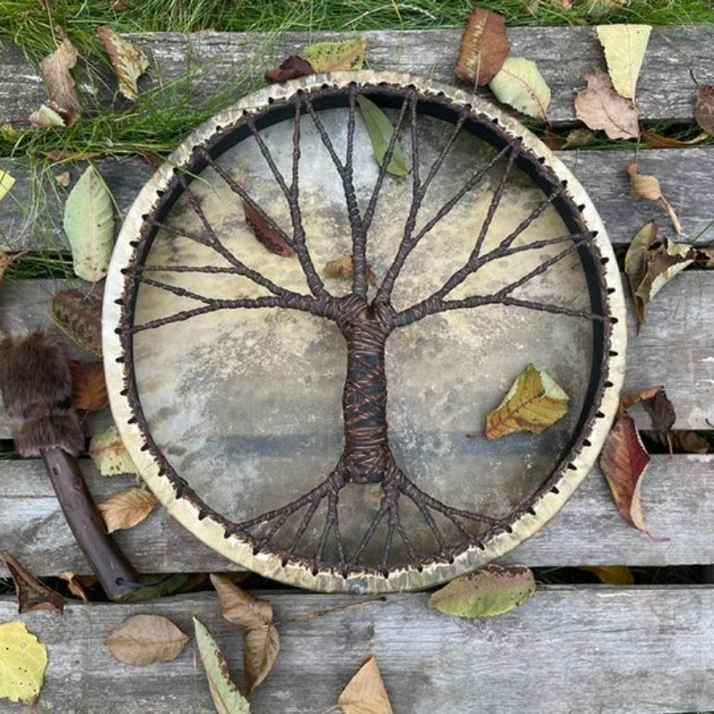 

Shaman Drum Tree Of Life Siberian Drum Spirit Music Handmade Craft Ornament Easter Gifts Home Decor