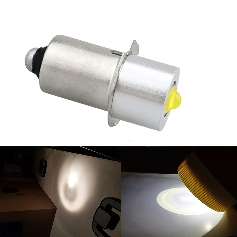 Flashlight Light Bulb P13.5S E10 3W 3V 4-12V 6-24V High Bright LED Emergency Work Light Lamp Flashlight Replacement Bulb Torches