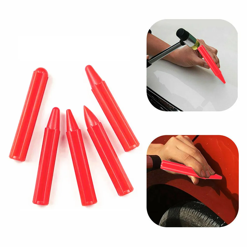 

5x Durable Tap Down Nylon Knock Down Dent Pen Paintless Car Body Hail Removal Repair Tool Environmentally Friendly Universal
