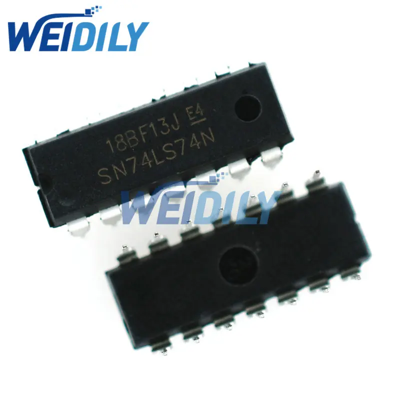 

10 шт., HD74LS74AP DIP14 HD74LS74 DIP SN74LS74AN 74LS74 DIP-14, новинка