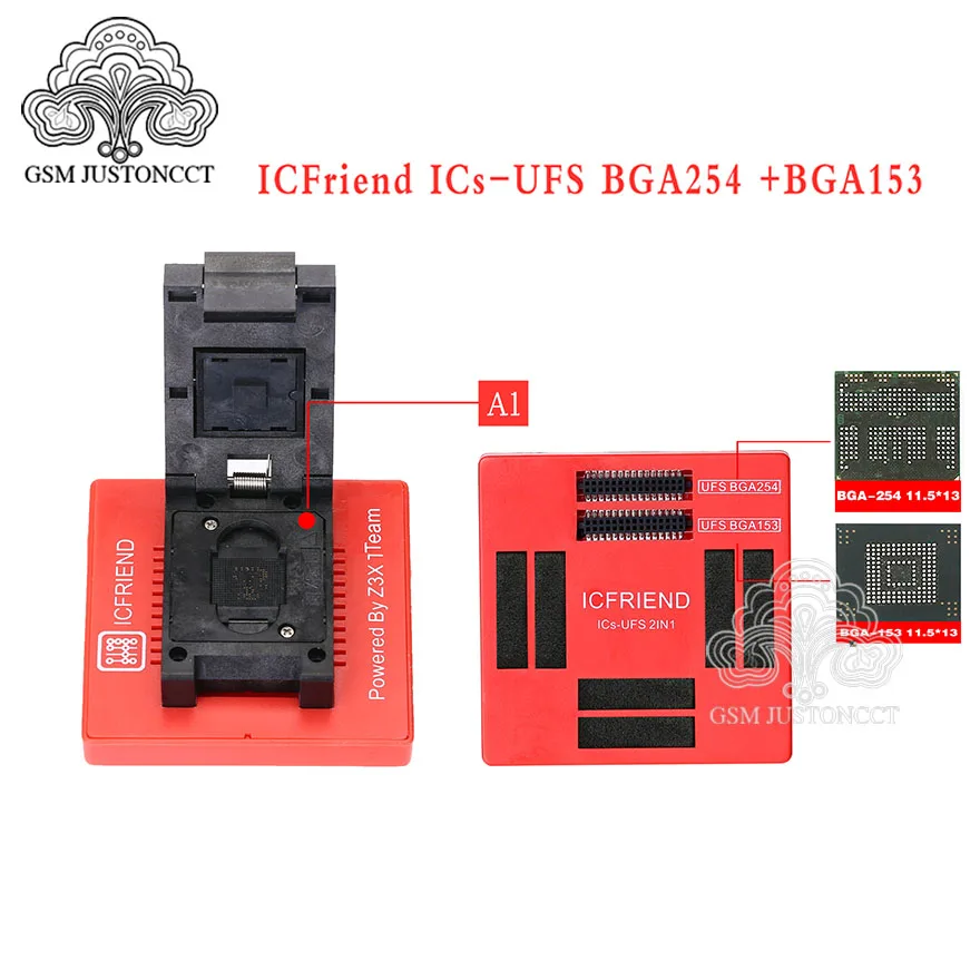 ICFRIEND 2 в 1 UFS BGA 153/ 254 розетка для детской коробки |