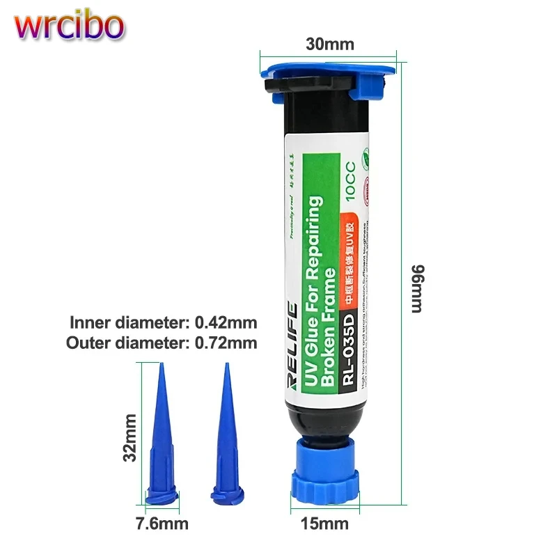 Восстанавливает поврежденную рамку телефона, УФ-клей с сильным прилипанием и высокой твердостью, инструменты для быстрого отбеливания и ремонта