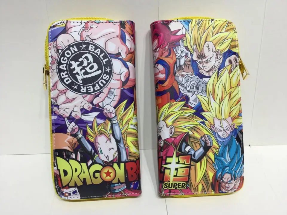 

Dragon Ball Men's Wallet Anime Peripheral Long Zipper Pu Wallet Card Holder Handbag Casual Unisex Anime Wallet