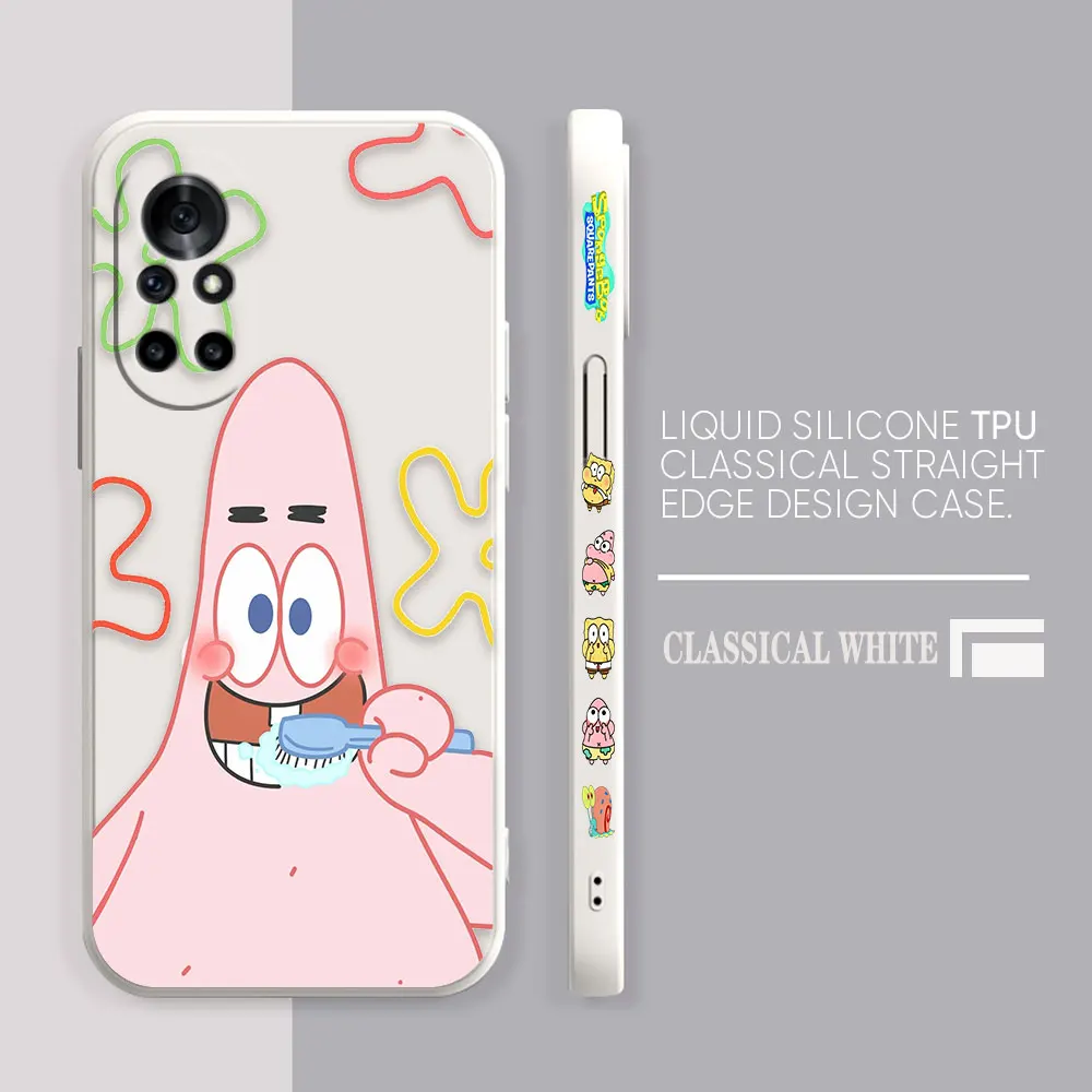 Funny S-SpongeBob Patrick Star Cartoon Case For Huawei NOVA 7 6 5I 5 4 3 3I 2S 2 8 9 10 SE PRO PLUS 5G Colour Case Funda Shell